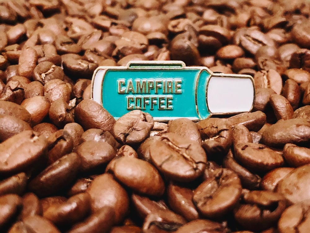 Image of Campfire Coffee enamel pin