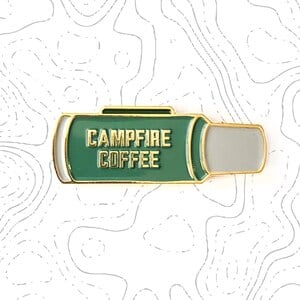 Image of Campfire Coffee enamel pin