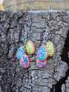 Easter egg cookie earrings
