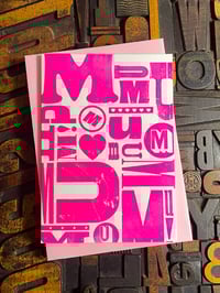 Image 2 of M-U-M-U-M-U-M | Pink | Mother's Day Letterpress Card