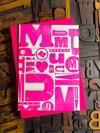Image 3 of M-U-M-U-M-U-M | Pink | Mother's Day Letterpress Card