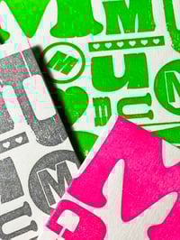 Image 4 of M-U-M-U-M-U-M | Pink | Mother's Day Letterpress Card