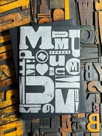 Image 4 of M-U-M-U-M-U-M | Silver | Mother's Day Letterpress Card