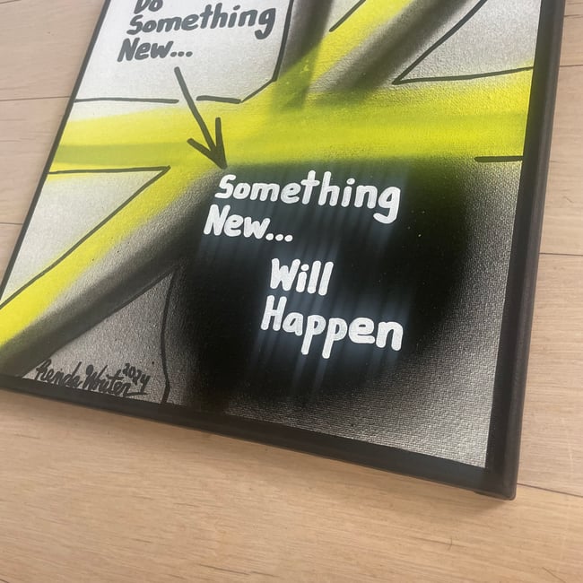 Do Something Newβ¦ 12β x 12β Canvas