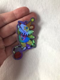Image of Clown Mouse | Holographic Sticker