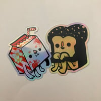 Image of Holographic Grocery Friends Stickers