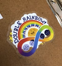 Image of Fancy Double Rainbow Sticker | Vinyl Sticker
