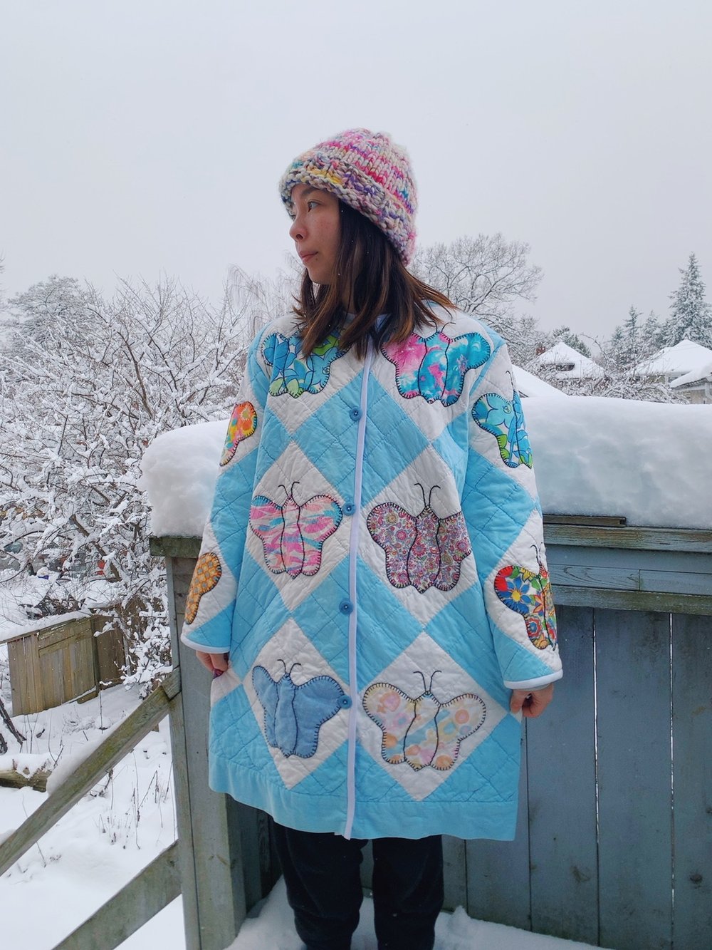 Image of Quilt Coat — Butterflies 