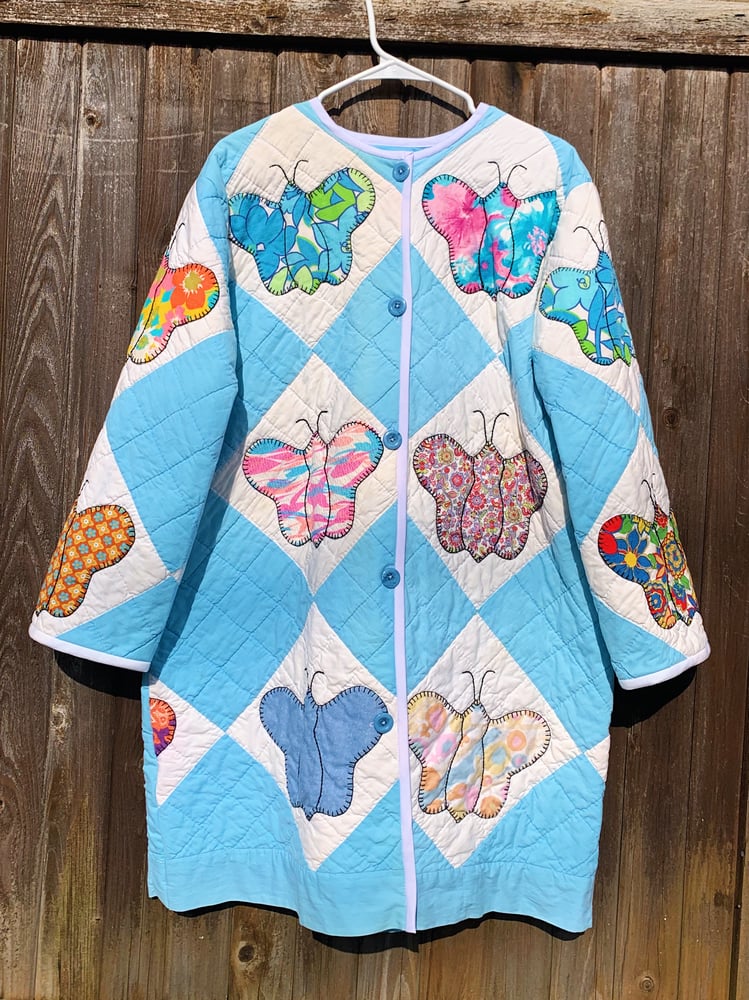 Image of Quilt Coat — Butterflies