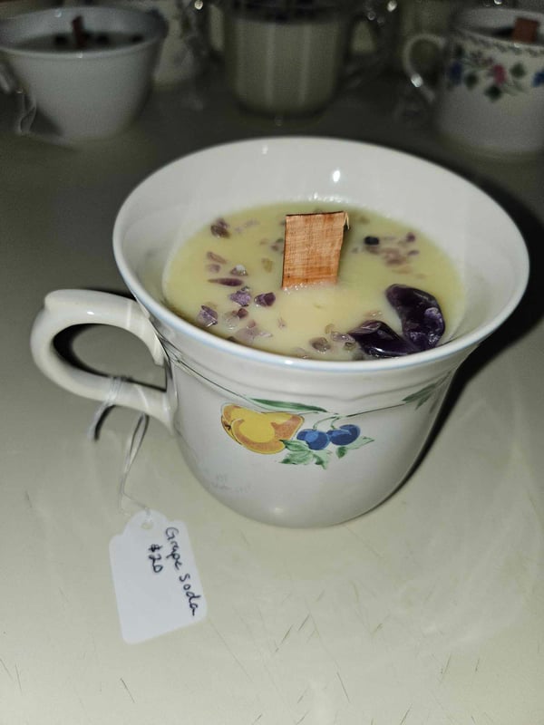 Image of Grape Soda (pear cup) - TEA CUP CANDLE