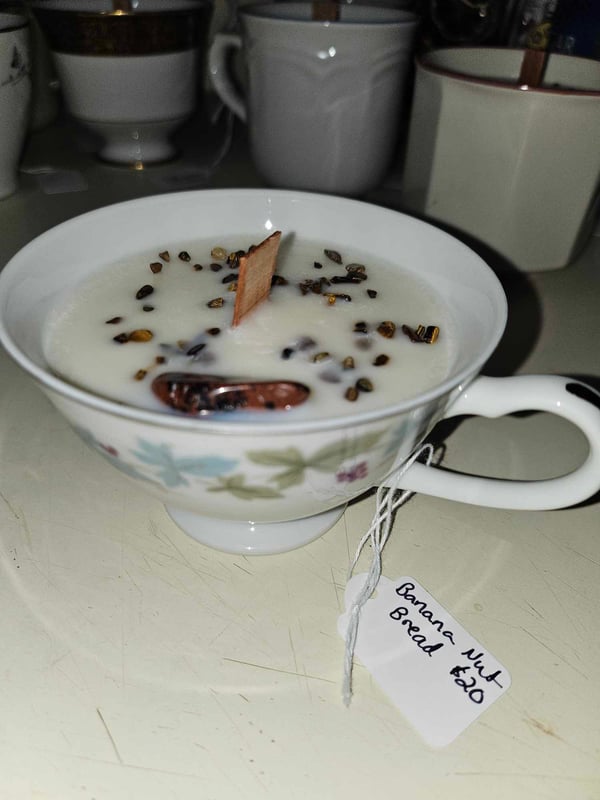 Image of Banana Nut Bread (berry cup)  - TEA CUP CANDLE