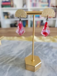 Image 1 of All Too Well d4 dice earrings 