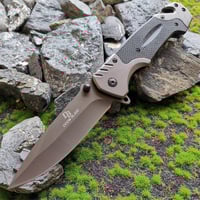 60HRC Folding Blade Knife 9Cr18MoV SS, EDC Hiking Camping Hunting Pocketknives