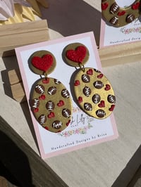 Image 3 of Football Earrings