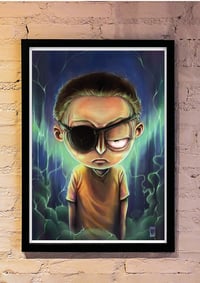 Image 2 of Evil Morty - A3 Poster Print