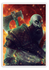 Image 1 of Kratos - God of War - A3 Poster Print