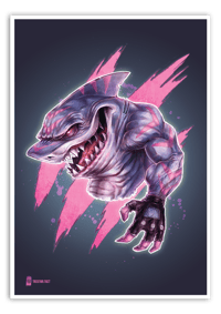 Image 1 of Streex - Street Sharks - A3 Poster Print