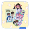 daiya no ace die cut stickers