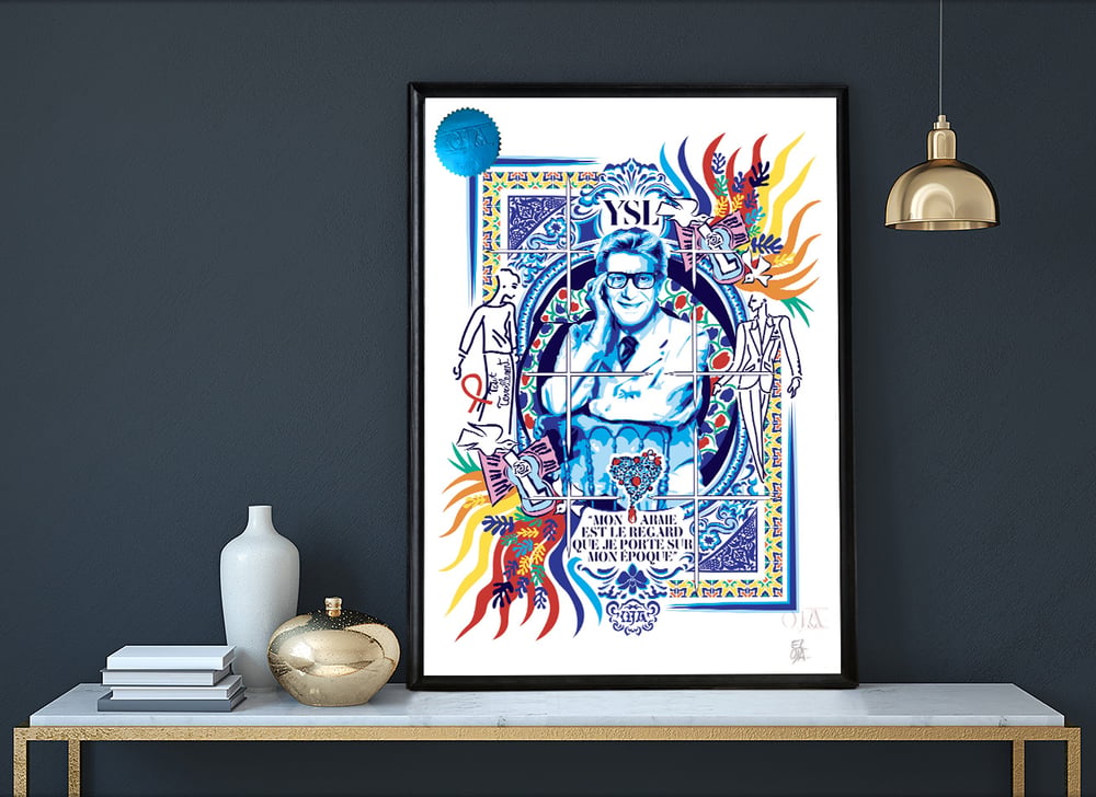 Yves Saint Laurent — Art print - Ex-voto