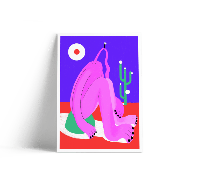 Moonlight in the desert