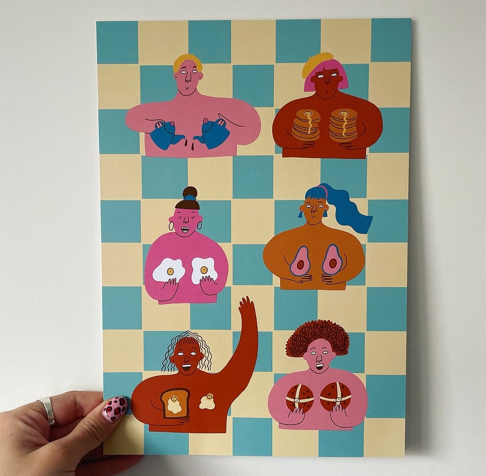Image of Topless Brunch Kitchen Print