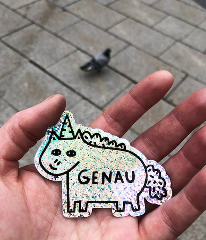 Image of Genau Glitter Sticker
