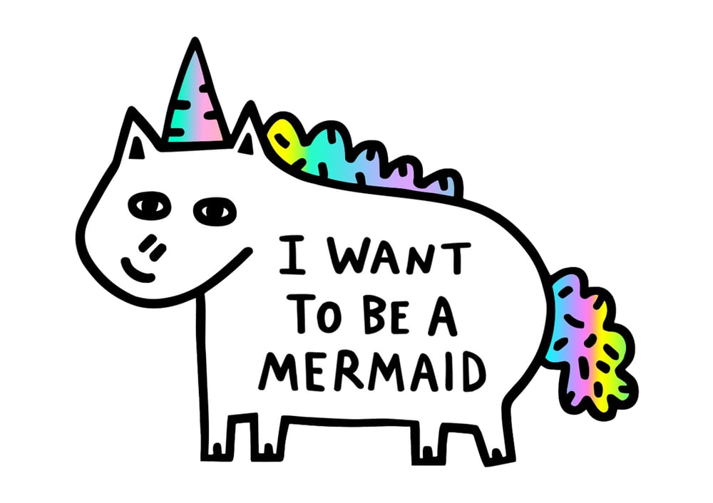Image of Mermaid Colour Sticker