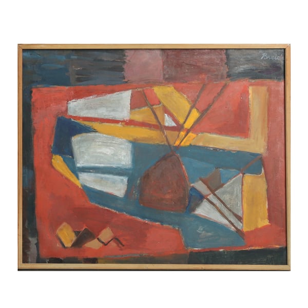 Image of  Mid Century  Swedish abstract  HJÖRDIS BREIDE. 