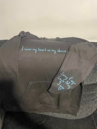 Image 2 of "I Wear My Heart On My Sleeve" Hoodies