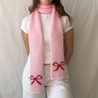 Image 2 of PRE-ORDER: Pink Bow Scarf
