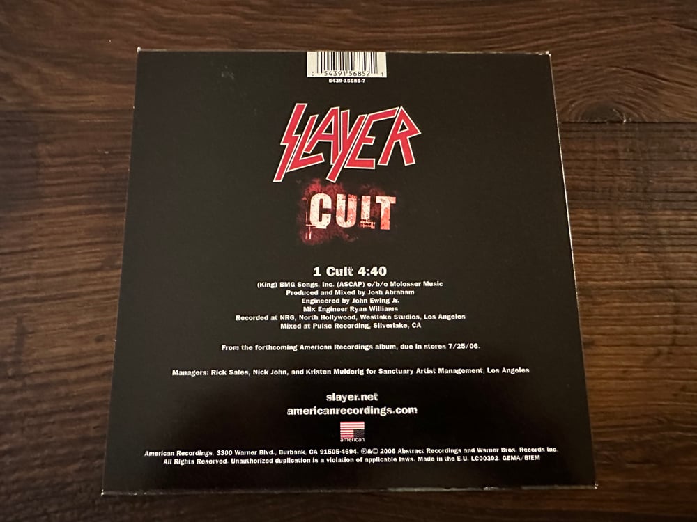 Slayer - Cult (Picture Disc) Limited Edition