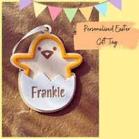 Image 1 of Easter Chick Gift Personalised Gift Tags