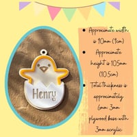 Image 2 of Easter Chick Gift Personalised Gift Tags