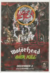 Slayer autographed gig poster