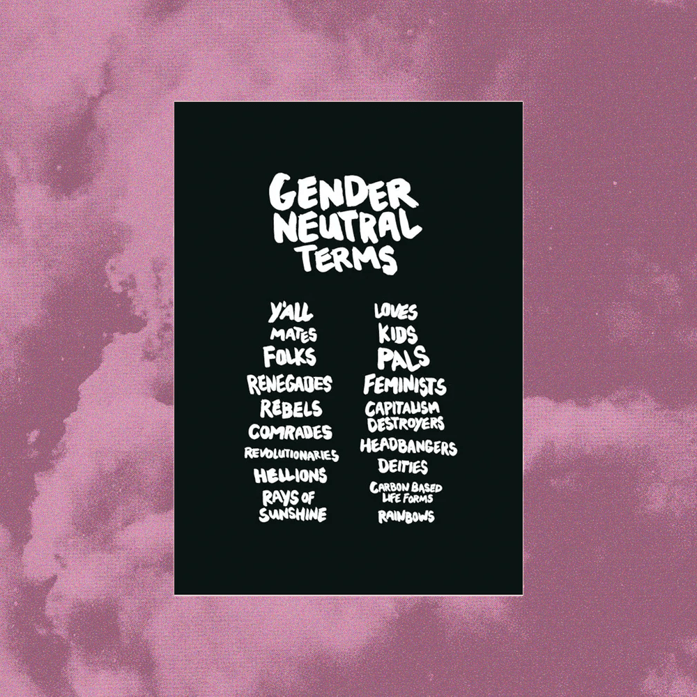 Image of GENDER NEUTRAL TERMS POSTER