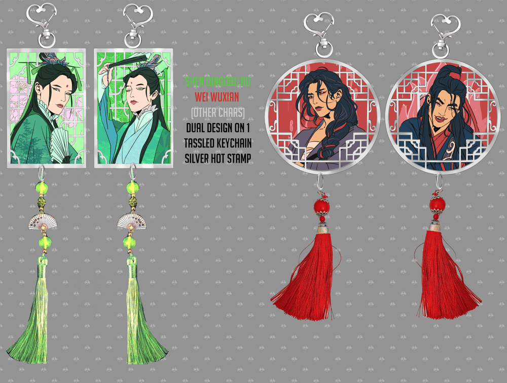 PRE-ORDER danmei tasseled charms