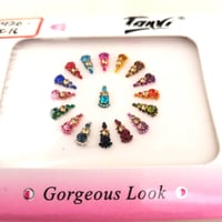 Image 1 of Small & Tiny Bindis Crystal with Multicolors as Wedding Collection