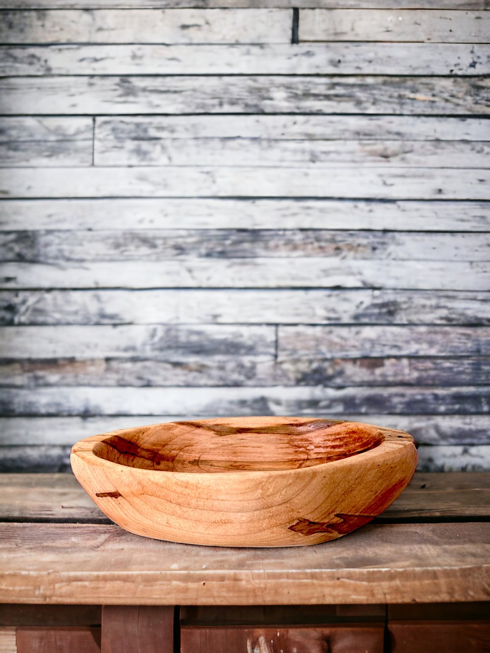 Image of Carved Small Ambrosia Maple Bowl 