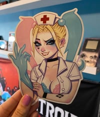 Premium Vinyl Blink Nurse Harley Sticker
