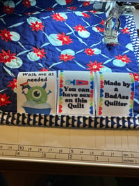 Image 1 of Saucy BadAss Quilt Tags - 3 styles!