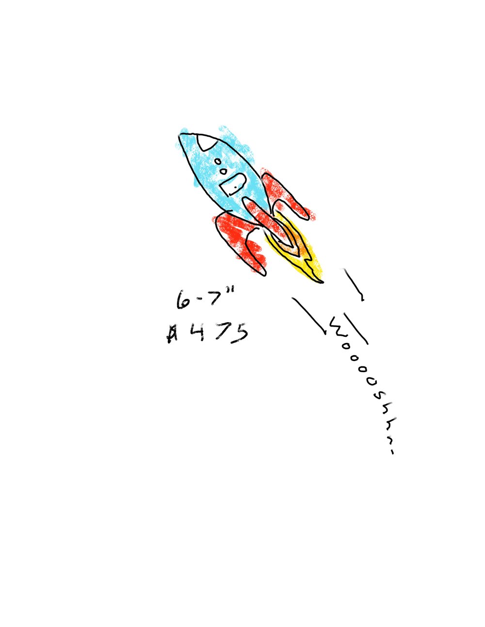 Image of Crayon rocket