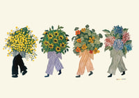 'Flower Followers' Print