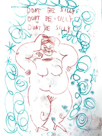 Monoprint Don't Be Silly