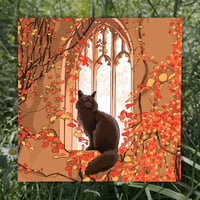 Image 1 of Autumn Cat Art Print