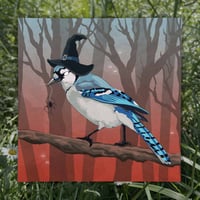 Image 2 of Witchy Blue Jay Print