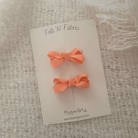 Image 2 of Tangerine coral // Minnie hairclip // Posie Collection