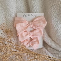 Image 3 of Millie Checkered schoolgirl bow // Posie Collection