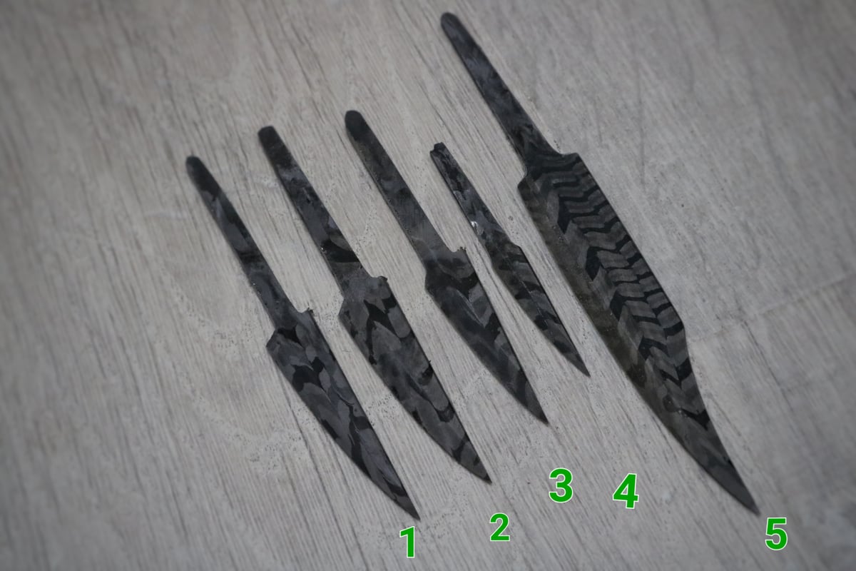 Image of Mackerel pattern welded slöjds - seconds
