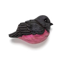 Image 1 of Mini Bird: Pink Robin by Calvin Ma 