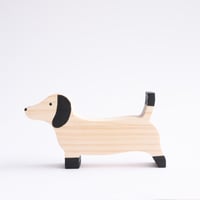 Image 1 of TECKEL FIGURINE - A025 TOTAL WOOD